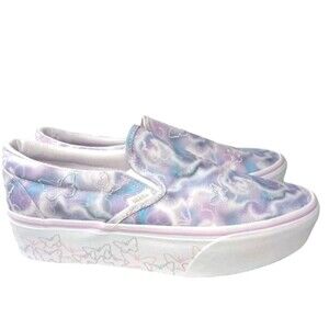 Vans Classic Slip-0n Butterfly Dreams Sneakers Women's Size 10.5 Platform Shoes